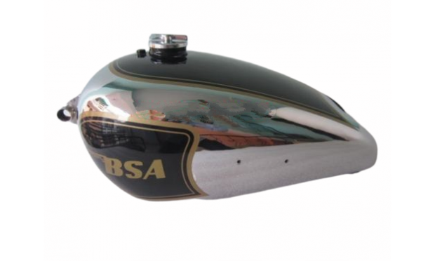 BSA ZB32 GOLD STAR BLACK PAINTED CHROME GAS PETROL TANK 1950 WITH PETROL CAP|Fit For