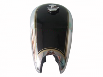 BSA ZB32 GOLD STAR BLACK PAINTED CHROME GAS PETROL TANK 1950 WITH PETROL CAP|Fit For