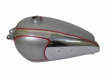BSA ZB32 GOLD STAR SILVER PAINTED CHROME GAS FUEL PETROL TANK 1950 |Fit For