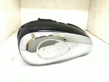 BSA A65 2 Gallon Black Painted Chrome Fuel Petrol Tank + White Line (Fits For) 