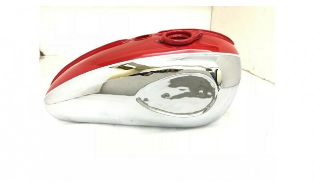 BSA A65 2 Gallon Red Painted Chrome Fuel Petrol Tank 1968-69 Us(Fits For)