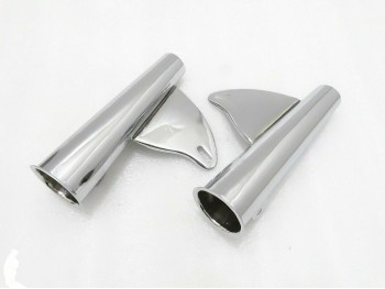 BSA A65 THUNDERBOLT , LIGHTING CHROMED FRONT FORK SLEEVES 1968-1970Fits For