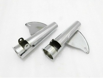 BSA A65 THUNDERBOLT , LIGHTING CHROMED FRONT FORK SLEEVES 1968-1970Fits For