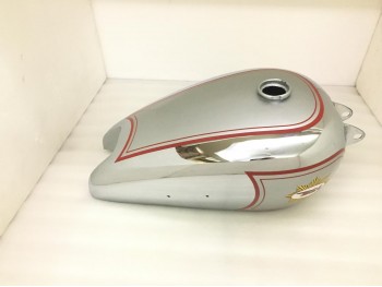 BSA B31 SILVER PAINTED CHROMED WITH RED LINING TANK |Fit For