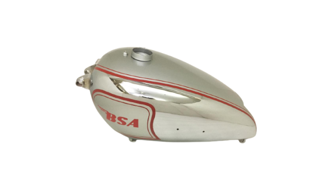 BSA ZB32 GOLD STAR RED & SILVER PAINTED CHROME PETROL TANK 1950 |Fit For