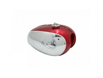 BSA A65 THUNDERBOLT 4 GALLON CHERRY PAINTED CHROME TANK +CAP |Fit For