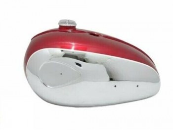 BSA A65 THUNDERBOLT 4 GALLON CHERRY PAINTED CHROME TANK +CAP |Fit For