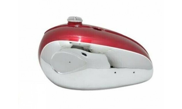 BSA A65 THUNDERBOLT 4 GALLON CHERRY PAINTED CHROME TANK +CAP |Fit For