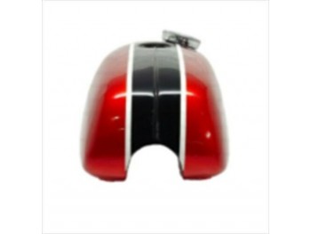 BSA B25 B50 TR25 1971-73 D355 RED & BLACK ALUMINUM PAINTED TANK|Fit For