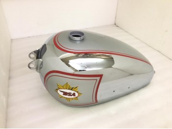 BSA A7 Plunger Model Chrome & Silver Painted Petrol Tank 1950'|Fit For