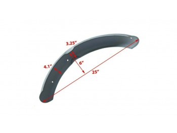 BSA B25 B44 Star Fire Front & Rear Mudguard Fender Set wit Holding Stay Kit