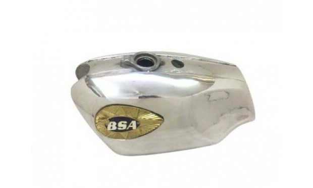 BSA B25 B44 STARFIRE CHROME STEEL TANK PAINTED + BADGES  |Fit For