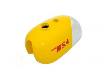 BSA B25 B40 B44 C15 Victor Enduro Trials Steel Chrome & Yellow Tank +cap|Fit For
