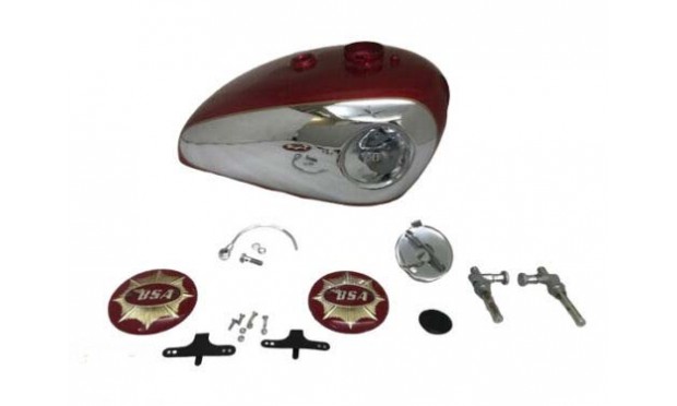 BSA Gold Star Scrambles Catalina 2 Gal CHERRY Tank+Cap Tap & B Pipe|Fit For