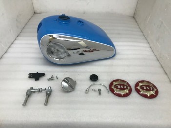BSA Gold Star Catalina 2 Gal Sky Blue Tank + Cap Tap & B Pipe(Fits For)