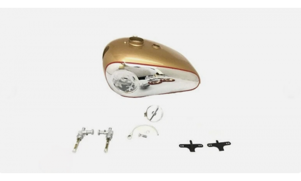 BSA Gold Star Catalina 2 Gal Golden Tank +Cap Tap & Breather Pipe|Fits For