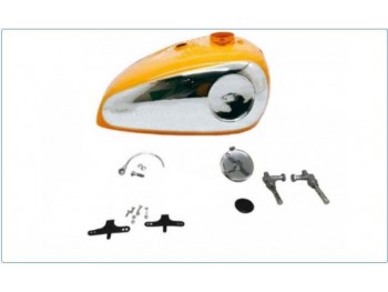 BSA Gold Star Scrambles Catalina 2 Gal Orange Tank+Cap &Tap & B Pipe|Fit For