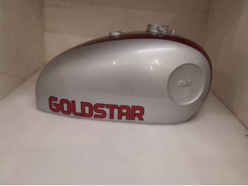 BSA Gold Star 4 Gallon Silver Painted Red Petrol Tank |Fit For