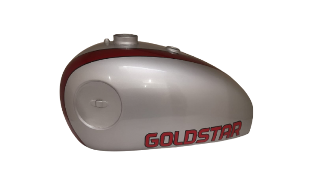 BSA Gold Star 4 Gallon Silver Painted Red Petrol Tank |Fit For
