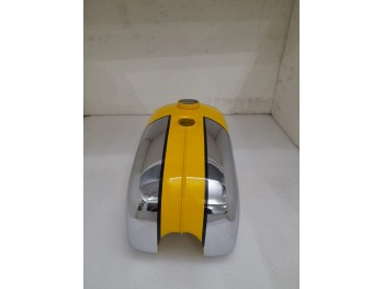 BSA B25 B50 TR25 1971-73 D355 YELLOW & CHROME PAINTED STEEL PETROL TANK|Fit For