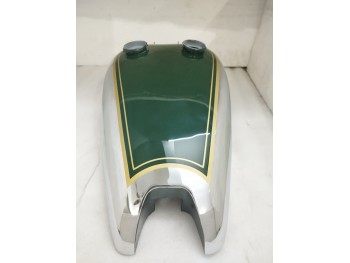 FIT FOR BSA C10 C11 GREEN PAINTED CHROMED GAS FUEL PETROL TANK WITH CAP