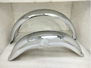 BSA A50 A65 C15 A10 FRONT& REAR MUDGUARD CHROME STEEL EARLY 1960'S |Fit For