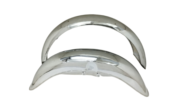 BSA A50 A65 C15 A10 FRONT& REAR MUDGUARD CHROME STEEL EARLY 1960'S |Fit For