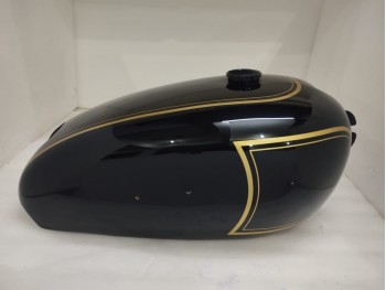 FIT FOR BSA GOLDEN FLASH A10 PLUNGER MODEL BLACK PAINTED GAS PETROL TANK