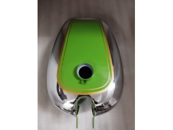 Fit For BSA M20/21 Dlx M22 M23/24 Chrome & Green Gas Fuel Petrol Tank 1938-40 