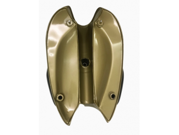 BSA A7 A10 GOLDEN PAINTED CHROMED FUEL TANK WITH FREE CAP,(NO BADGES) & KNEE PADS |Fit For