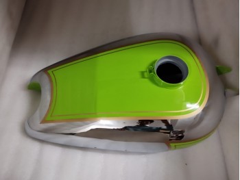 FIT FOR BSA M20 CHROME & GREEN & PAINTED PETROL TANK