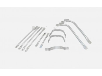 Fit For BSA A7 A10 Superrocket Goldstar Chromed Mudguard Stays Set