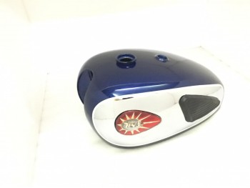 BSA A7 A10 SUPER ROCKET BLUE PAINT CHROME PETROL TANK+KNEE PAD+CAP+BADGE+TAP|Fit For