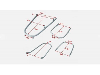 Fit For BSA B25 B44 Star Fire Front & Rear Mudguard Fender Stay Holding Bracket Kit