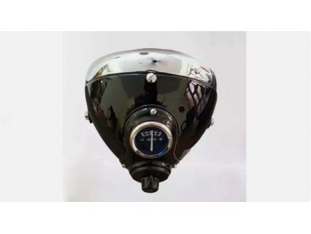 Fit For BSA Triumph Norton Ajs Matchless 7"LucasType Headlight BLACK