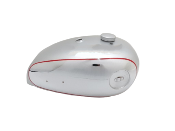 BSA A7 A10 SILVER PAINTED CHROMED FUEL TANK WITH FREE FUEL CAP |Fit For