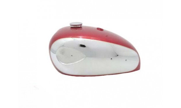 BSA A7 A10 SUPER ROCKET CHERRY PAINTED CHROME FUEL TANK WITH CAP |Fit For