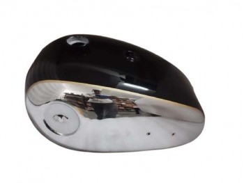 FIT FOR BSA A7 A10 SUPER ROCKET BLACK CHROME PETROL TANK+KNEE PAD+CAP 