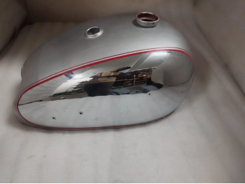FIT FOR BSA GOLD STAR A7 A10 SUPER ROCKET CHROME & SILVER PAINTED PETROL TANK