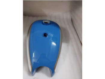 Fit For BSA Gold star Painted Blue & Chrome Tank +Cap+Tap+Breather Pipe