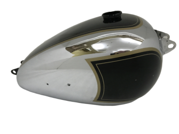 BSA A7 RIGID MODEL 1948 BLACK PAINTED CHROME FUEL TANK WITH CAP |Fit For