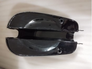 FIT FOR BSA A7 PLUNGER MODEL BLACK PAINTED FUEL PETROL TANK 1950'+CAP