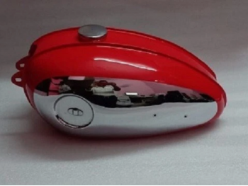 FIT FOR BSA C10 C11 C12 C11G 250 PLUNGER MODEL RED & CHROME TANK+CAP