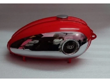 FIT FOR BSA C10 C11 C12 C11G 250 PLUNGER MODEL RED & CHROME TANK+CAP