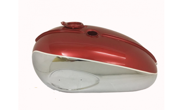 BSA A65 2 GALLON CHERRY PAINTED CHROME FUEL TANK 1968-69|Fit For