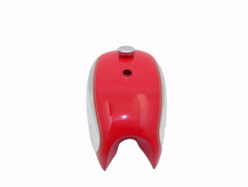 BSA A7 A1O SUPER ROCKET RED PETROL TANK WITH DUAL LINE & FUEL CAP |Fit For