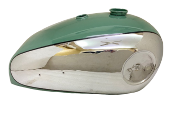 BSA A7 A10 GREEN PAINTED CHROME FUEL TANK +FUELCAP- |Fit For