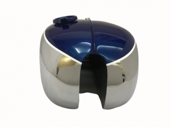 BSA A65 2 GALLON BLUE PAINTED CHROME FUEL PETROL TANK 1968-69 US|Fit For 