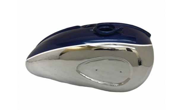 BSA A65 2 GALLON BLUE PAINTED CHROME FUEL PETROL TANK 1968-69 US|Fit For 