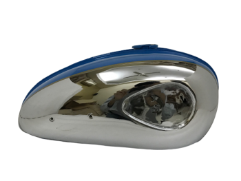 BSA C15 CHROMED AND BLUE PAINTED GAS FUEL PETROL TANK|Fit For